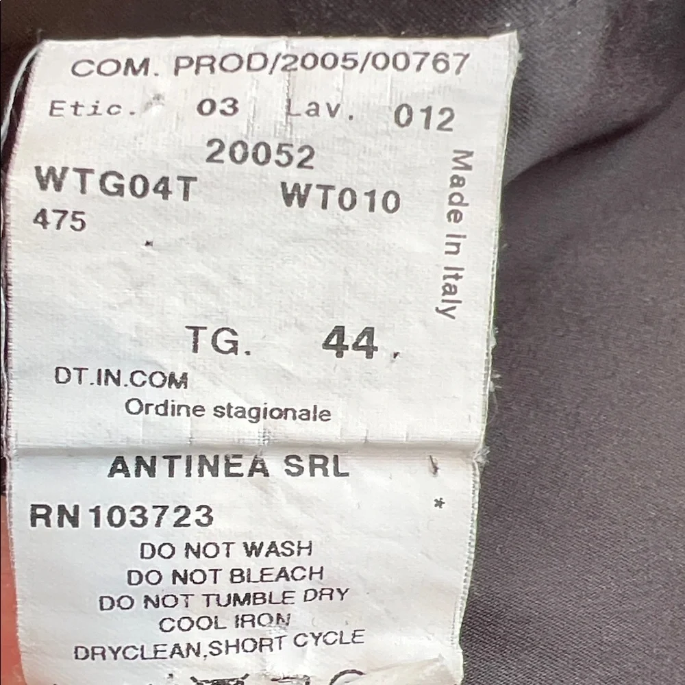 Armani Collezione - Vintage! -Double-Breasted Brown Blazer - Size 8 - Dark Brown - Picture 12 of 13